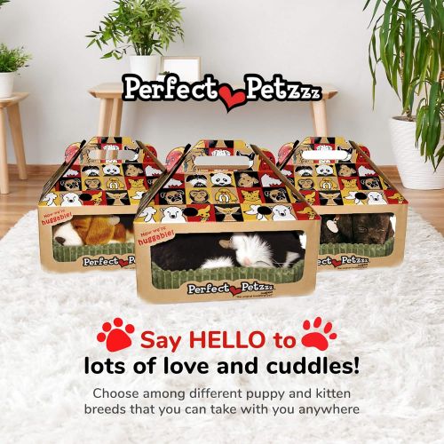  [아마존베스트]88 Unlimited Perfect Petzzz Black and White Shorthair Kitten Plush