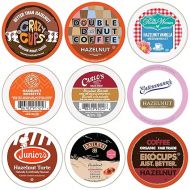 Perfect Samplers Hazelnut Coffee Pods Variety Pack, Medium Roast Coffee for Keurig K Cups Machines, Assorted Hazelnut Coffee Pods Sampler, 30 Count