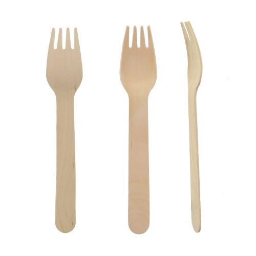  Perfect Stix Green Fork 140-1000ct Birchwood Compostable Cutlery Fork, 5-1/2 Length (Pack of 1000)