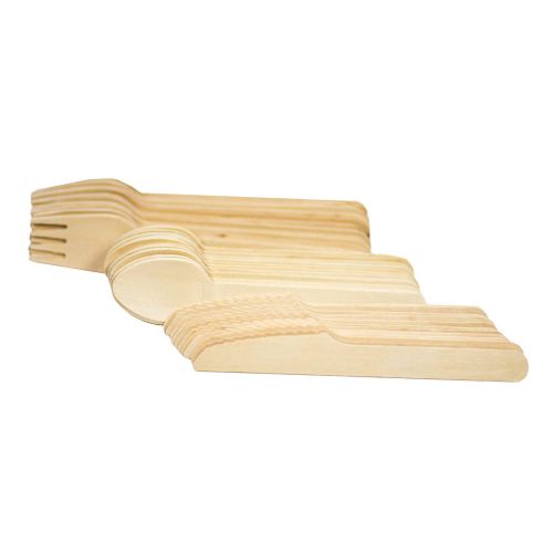  Perfect Stix Wooden Cutlery Combo Kit (Pack of 400)