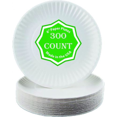  Perfect Stix Paper Plate 6-300 6 Paper Plates White, Pack of 300 (Packaging May Vary)