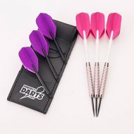 PerfectDarts 26g NODOR FLAMINGO RINGED DARTS SET, 6 RAW100 TOUGH FLIGHTS, 6 STEMS, PD CASE