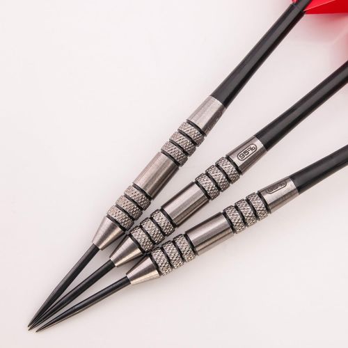  PerfectDarts 30g NODOR EAGLE KNURLED 95% DARTS SET, 6 RAW100 TOUGH FLIGHTS, 6 STEMS, PD CASE