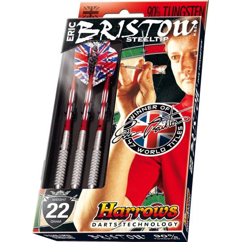  Harrows Eric Bristow 26g Knurled Tungsten Darts Set, Crafty Cockney by PerfectDarts