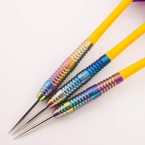  PerfectDarts 22g NODOR PEACOCK TAPER DARTS SET, 6 RAW100 TOUGH FLIGHTS, 6 STEMS, PD CASE