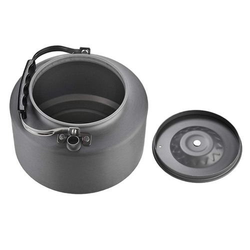  Perfk perfk 2 L Camping-Geschirr aus Aluminium Wasserkocher mit Faltbar Griff