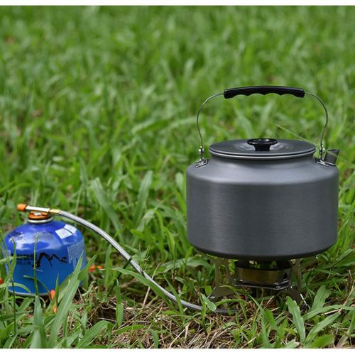  Perfk perfk 2 L Camping-Geschirr aus Aluminium Wasserkocher mit Faltbar Griff