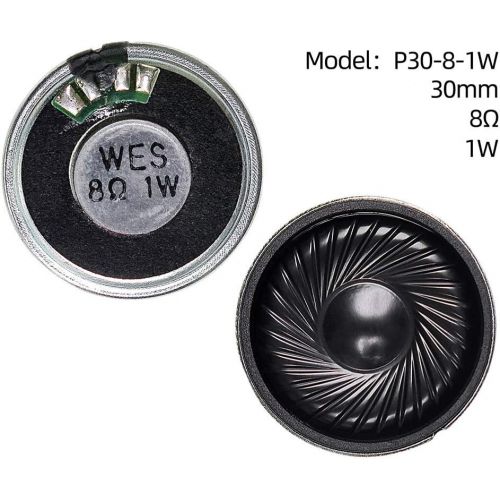  Perfk 1W 8 Ohm 30mm Internal Magnet Loudspeaker, Plastic Sound Amplifier, Sound Amplifier