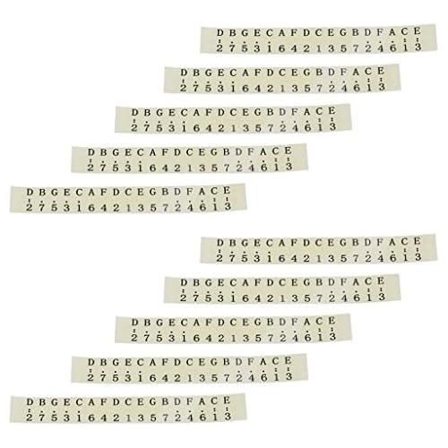  [아마존베스트]Perfk 10 x Kalimba Thumb Piano Finger Musical Scales Stickers for Children Beginners