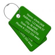 Performance IDs High Visibility Multi Pack Customized Travel ID Tag - Luggage Tag - Golf Bag ID - Personalized ID Travel Tag - Imprinted Luggage Tag - luggage, bikes, sport equipment and more.