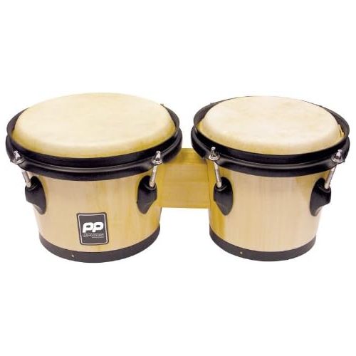  [아마존베스트]Performance Percussion Bongos with Black Hardware - Natural Wood