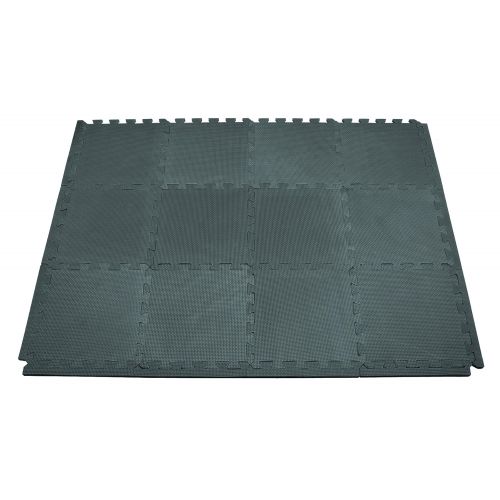  Performance Tool W88988 Protective Diamond Shape Anti-Fatigue Interlocking Floor Mat, 12 sq.ft./12 x 12, Gray