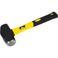 Performance Tool M7105 Heavy Duty Fiberglass Handle Hammer with Anti-Shock Rubber Cushion Grip and Mirror Polished Striking Face, 11-Inch Handle