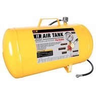 Performance Tool W10011 Hi-viz 11-Gallon Horizontal Portable Air Tank With Tire Air Chuck