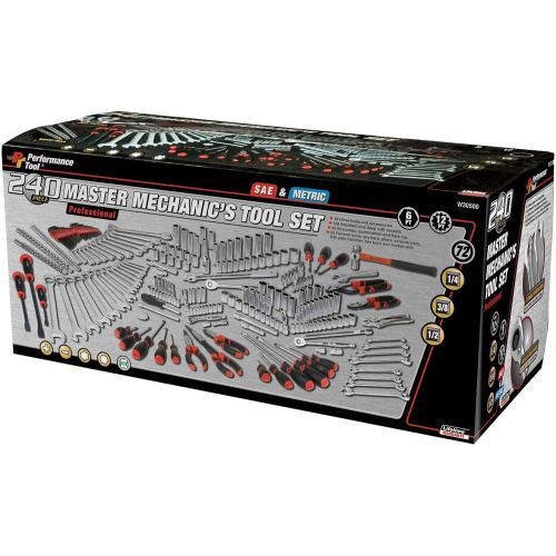  Performance Tool W30500 Master Mechanics Tool Set (240 Pieces)