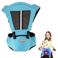 Perfuw Breathable Baby Carrier, 360 Ergonomic Baby Wrap Carrier Adjustable Hip Seat Protection Baby Slings Cover, Multi-Function Convertible Carrier for All Seasons, for Newborn To