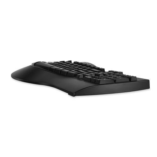  Perixx PERIBOARD-512 Ergonomic Split Keyboard - Natural Ergonomic Design - Black - Bulky Size 19.09x9.29x1.73