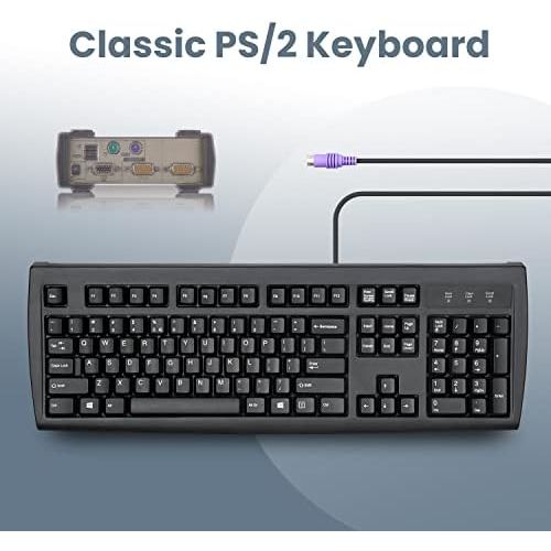  Perixx Periboard-107 Wired PS2 Full Size Keyboard, US English Layout
