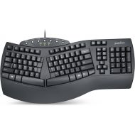 [아마존베스트]Perixx Periboard-512 Ergonomic Split Keyboard - Natural Ergonomic Design - Black - Bulky Size 19.09x9.29x1.73, US English Layout (11525)