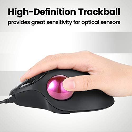  [아마존베스트]Perixx PERIPRO-303 GPK Small Trackball, 34 mm Replacement Ball for Perimice and M570, Elecom, Kensington, Shiny Pink/Pink