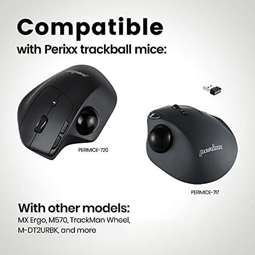  [아마존베스트]Perixx PERIPRO-303GBK Small Trackball 34mm Replacement Ball for Perimice and M570 Elecom Kensington Shiny Black