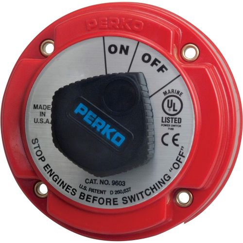  Perko 9603DP Medium Duty Main Battery Disconnect Switch with Alternator Field Disconnect