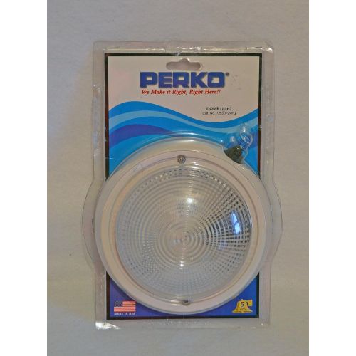  Perko 1253DP2WHT Exterior Surface Mount Dome Light, 5-Inch