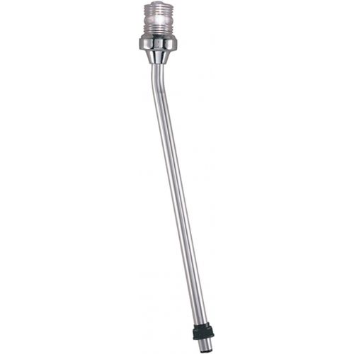  Perko 1209DP2CHR White All-Round Stow-a-Way Plug-In Type Pole Light and Base, 24-Inch