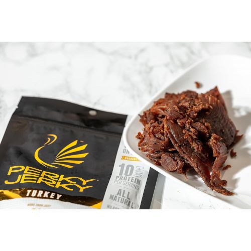  Perky Jerky Antibiotic Free Turkey Sweet & Snappy, 2.2 ounce bags (Pack of 8)