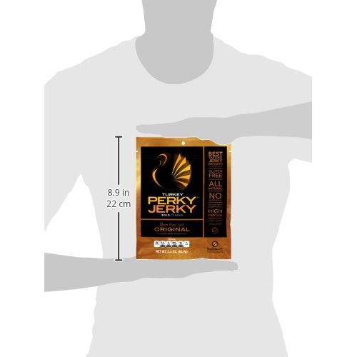  Perky Jerky More Than Just Original Turkey Jerky (2.2 ounce bags, 12 Pack)