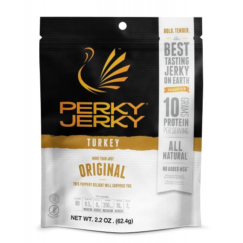  Perky Jerky More Than Just Original Turkey Jerky (2.2 ounce bags, 12 Pack)