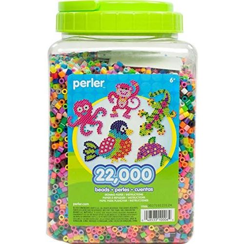  [아마존베스트]Perler Beads Bulk Assorted Multicolor Fuse Beads for Kids Crafts, 22000 pcs