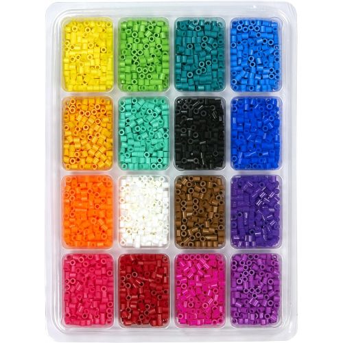 [아마존베스트]Perler Beads Assorted Fuse Beads Tray for Kids Crafts with Perler Bead Pattern Book, 4001 pcs