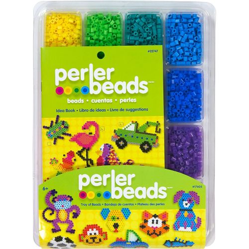  [아마존베스트]Perler Beads Assorted Fuse Beads Tray for Kids Crafts with Perler Bead Pattern Book, 4001 pcs