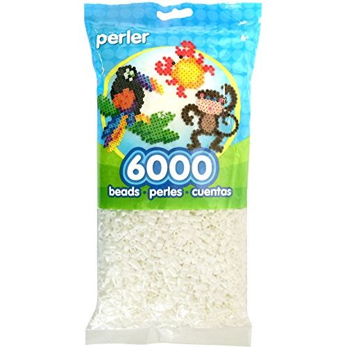  [아마존베스트]Perler Beads Fuse Beads for Crafts, 6000pcs, White