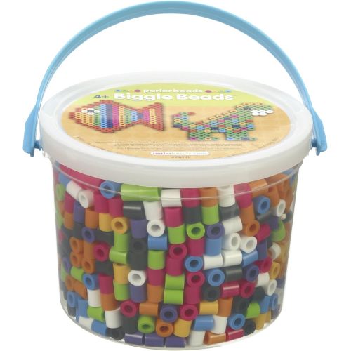  [아마존베스트]Perler Beads Biggie Beads Fuse Bead Activity Kit for Kids Crafts, 1200 pcs