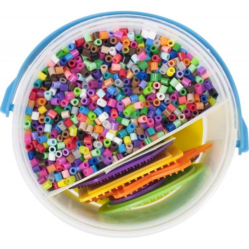  [아마존베스트]Perler Multi Mix Assorted Fuse Bead Bucket, 6000 pcs