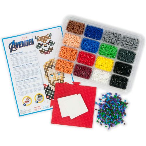  [아마존베스트]Perler PER8054346 Marvel Avengers Fuse Bead Kit, 4503pc, 10 Patterns, Multicolor