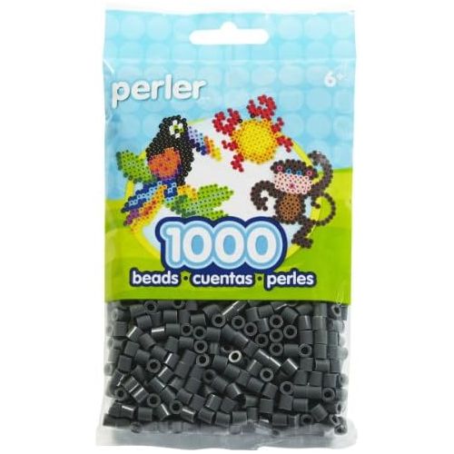  [아마존베스트]Perler Beads Fuse Beads for Crafts, 1000pcs, Dark Gray