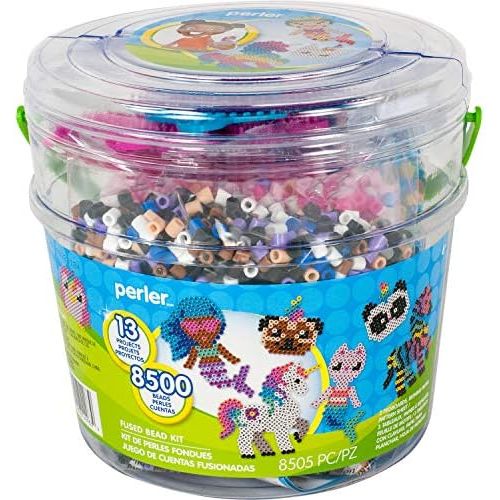  [아마존베스트]Perler PER8042963 Mystical Creatures Fuse Bead Kit, 8505pc, 13 Patterns, Multicolor