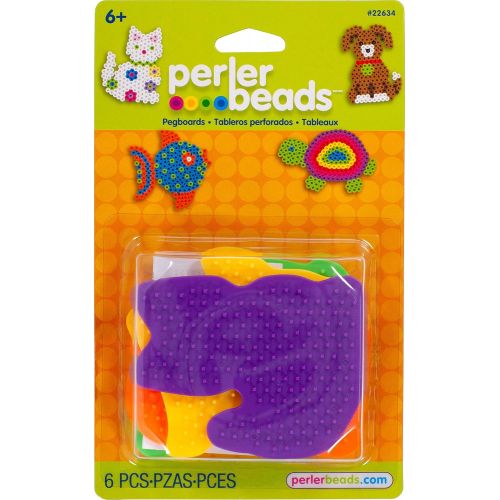  [아마존베스트]Perler Beads Small Animal Pegboards - 4 Count