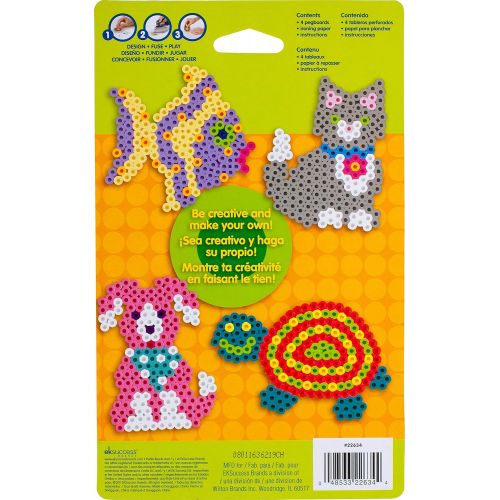  [아마존베스트]Perler Beads Small Animal Pegboards - 4 Count