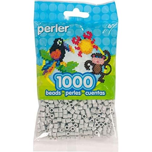  [아마존베스트]Perler Beads Fuse Beads for Crafts, 1000pcs, Light Gray