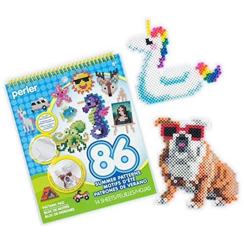  [아마존베스트]Perler 80-22860 Summertime Instruction Pad for Fuse Beads, 86 Patterns, Piece