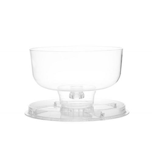  Perlli - Cake Stand Multifunctional Serving Platter and Cake Plate With Dome (6 Uses)