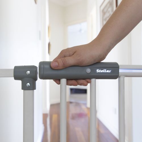  Perma Child Safety Perma Stellar LED Baby Gate, Safe Step & Auto Lock, Pressure Mounted