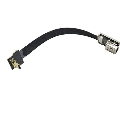  Permanent Standard HDMI Female to Micro HDMI 90 Degree Angled Flat HDMI Cable for Gopro Sony A7RII A7SII A9 A6500 A6300 Gimbal Drone Black (15CM, AFemale-D2-5.9)