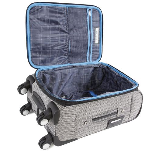  Perry Ellis Lexington II Lightweight Carry-on Spinner Luggage, Herringbone