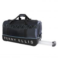 Perry Ellis Mens 24 Lightweight Rolling Duffel Bag-A324 Duffel Bag, Navy/Blue, One Size