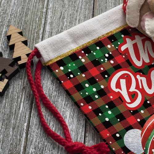  Personalization Lab Set of 5, Custom Christmas Name Stockings w/ 9 Patterns 12 Font - 16 in Personalized Name, Santa, Unicorn, Snowman, Reindeer, Penguin, Fireplace Holiday Stocking Decorations, Gift